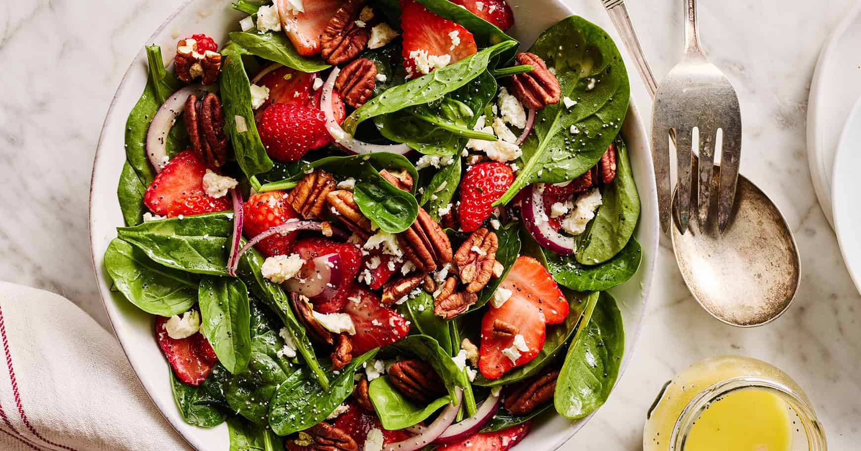 Easy Summer Strawberry Spinach Salad: Sweet, Savory, Healthy