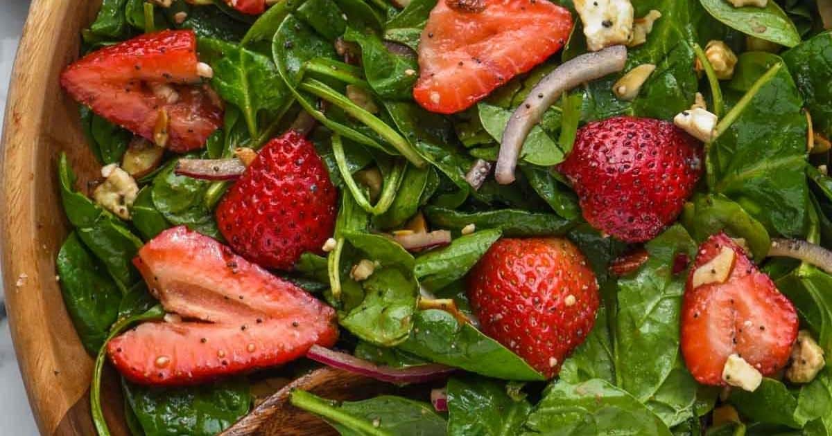 Strawberry Spinach Salad with Avocado & Feta: Your Best Side Dish