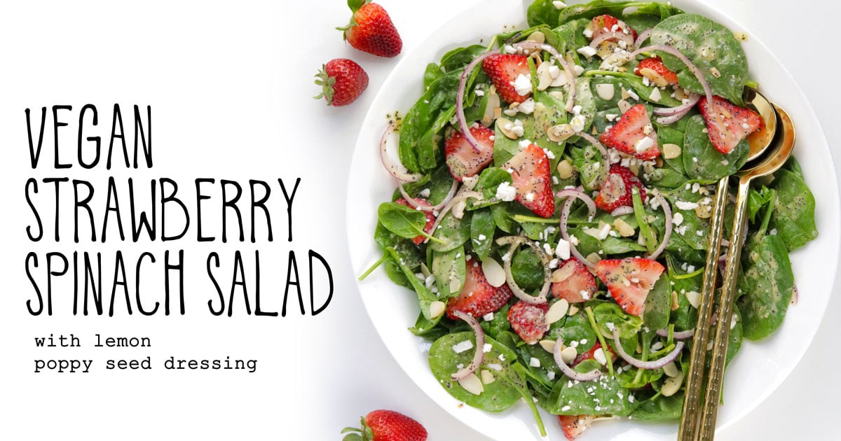 Vegan Strawberry Spinach Salad: 15-Minute Refreshing Summer Meal